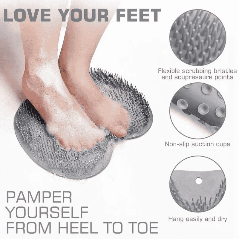 Silicone Foot Scrubber Mat – Wall Mounted