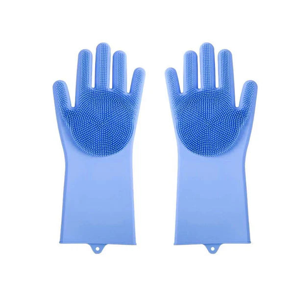 Magic Silicone Scrubber Gloves Gift for Dishes and Home Cleaning
