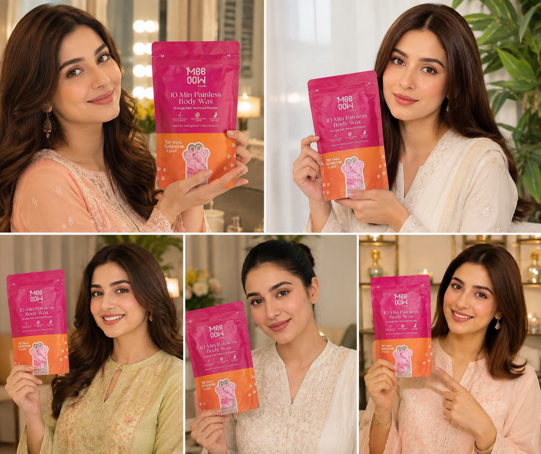 MEOW BODY HAIR REMOVAL WAX POWDER