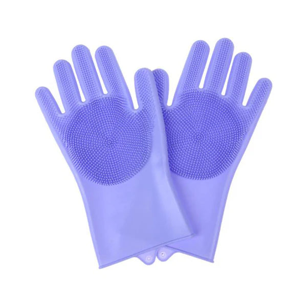 Magic Silicone Scrubber Gloves Gift for Dishes and Home Cleaning